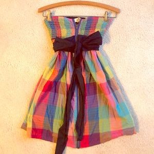 Strapless summer dress